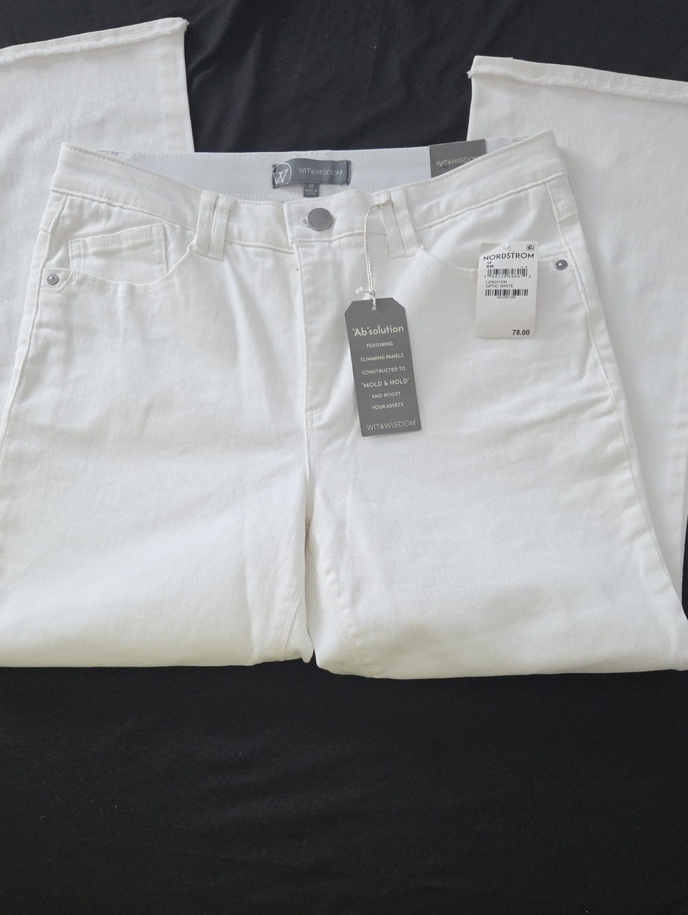 Wit & Wisdom White Straight-Leg Women's Jeans